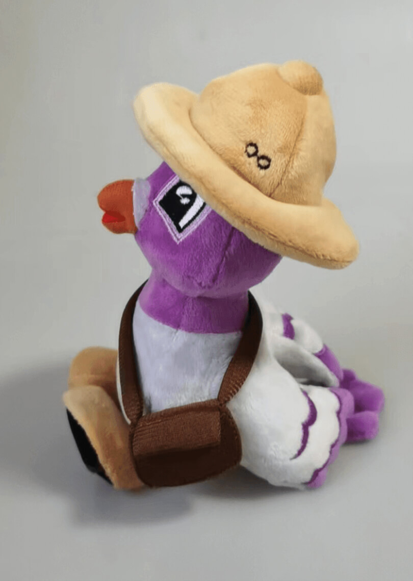 Side of the Pip plush.